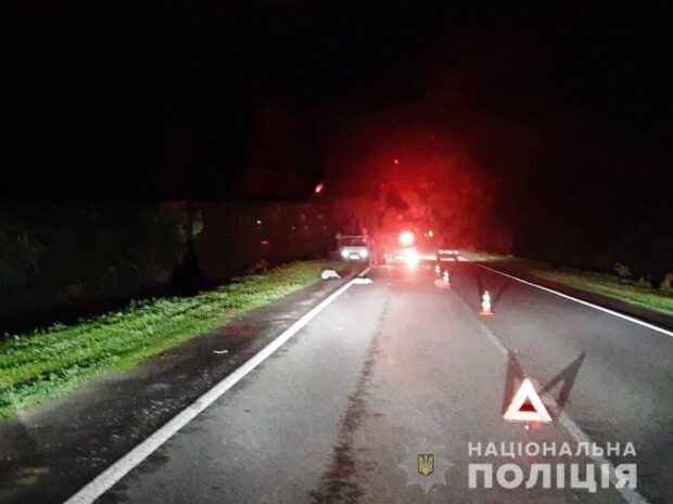 На трассе в Харьковской области под колесами грузовика погиб мужчина