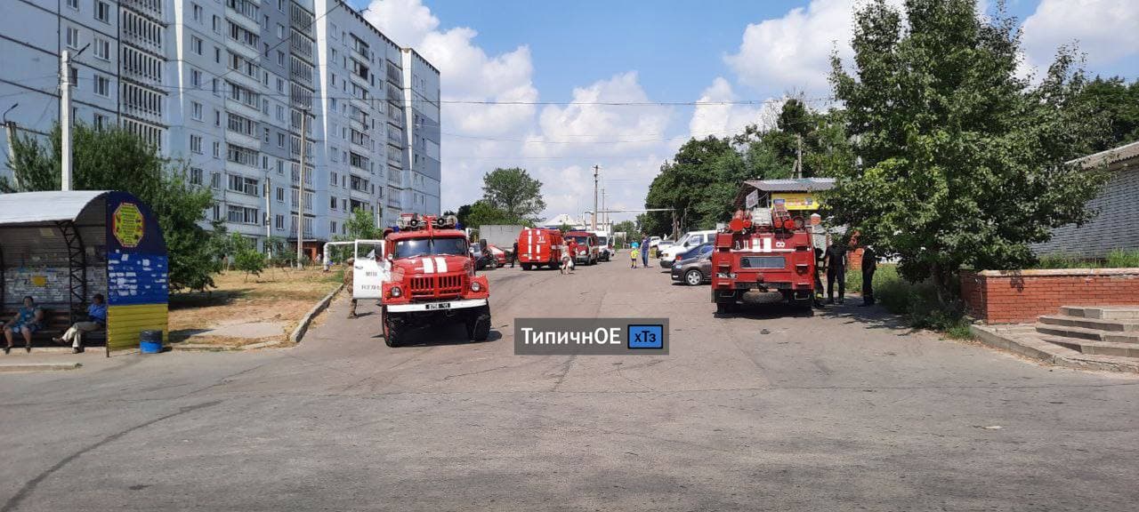 В поселке под Харьковом в десятиэтажном доме горела квартира