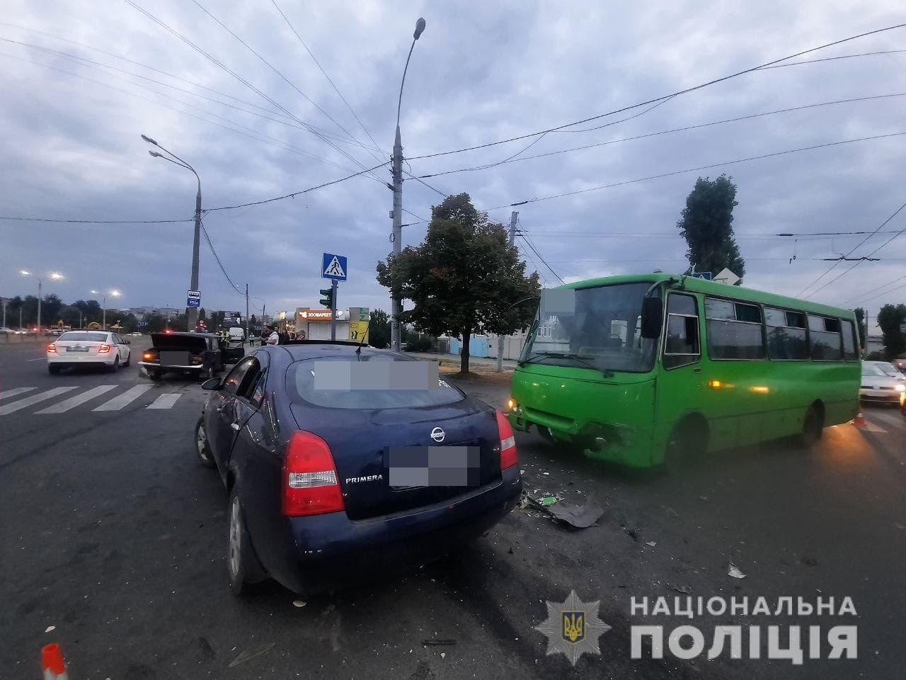 В Харькове в результате тройного ДТП пострадала 26-летняя девушка