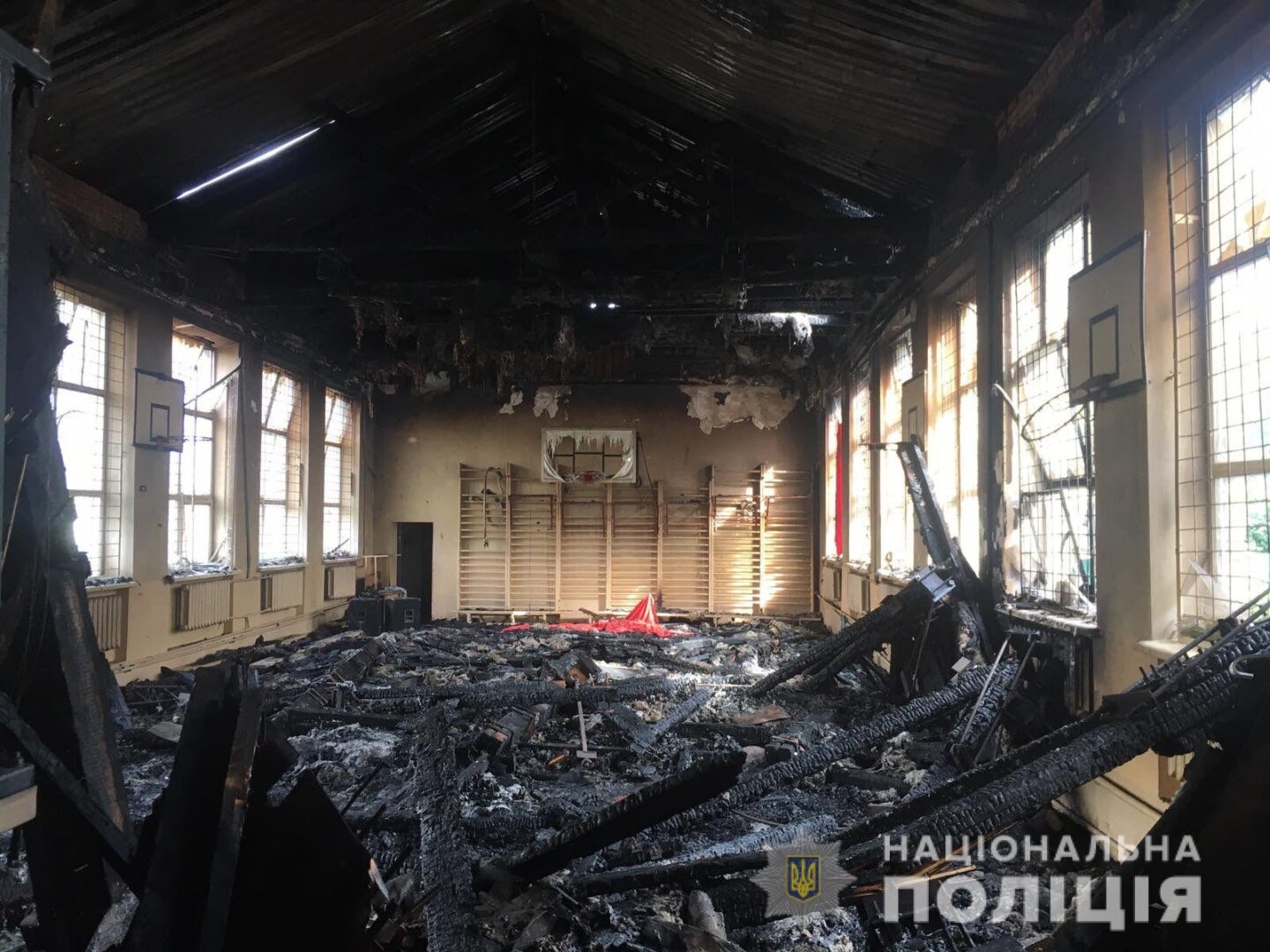 Пожар в чугуевской школе: полиция открыла уголовное производство