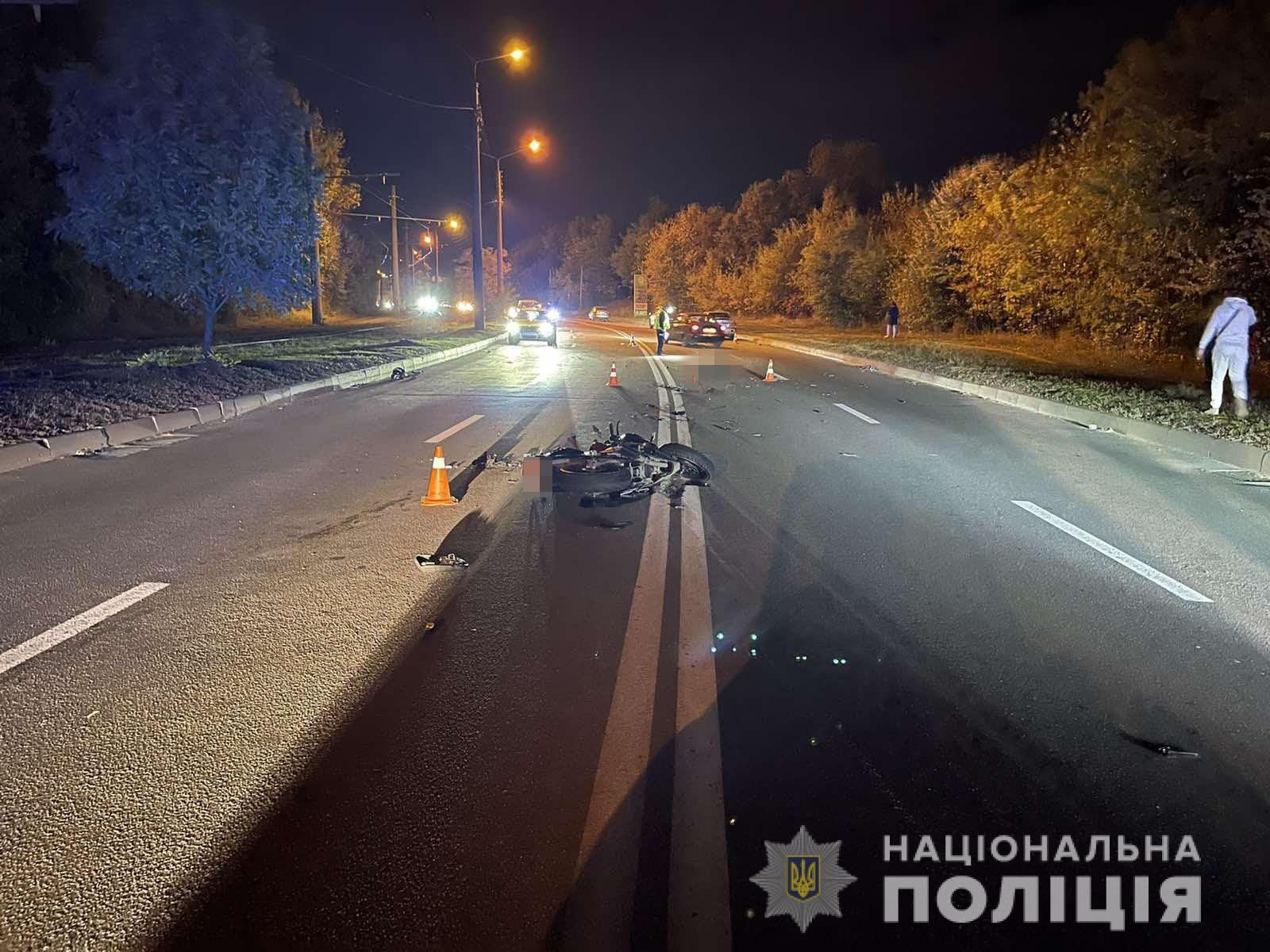 Полиция открыла уголовное производство по факту гибели мотоциклиста в Харькове