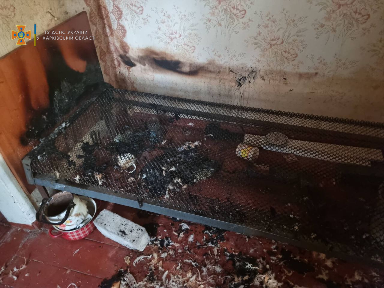 Под Харьковом на месте пожара спасатели обнаружили тело 72-летней женщины