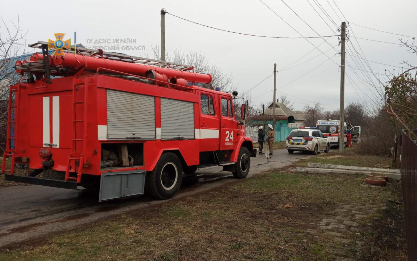 На Харьковщине в результате короткого замыкания электросети произошел пожар в частном доме
