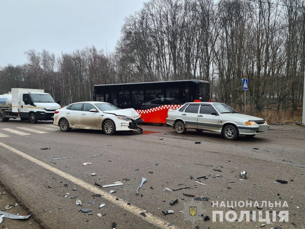 В Харькове в результате ДТП пострадали водитель и пассажир такси