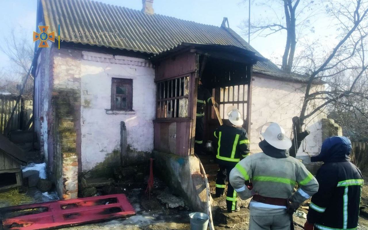 В Харьковской области на пожаре погибли отец и сын