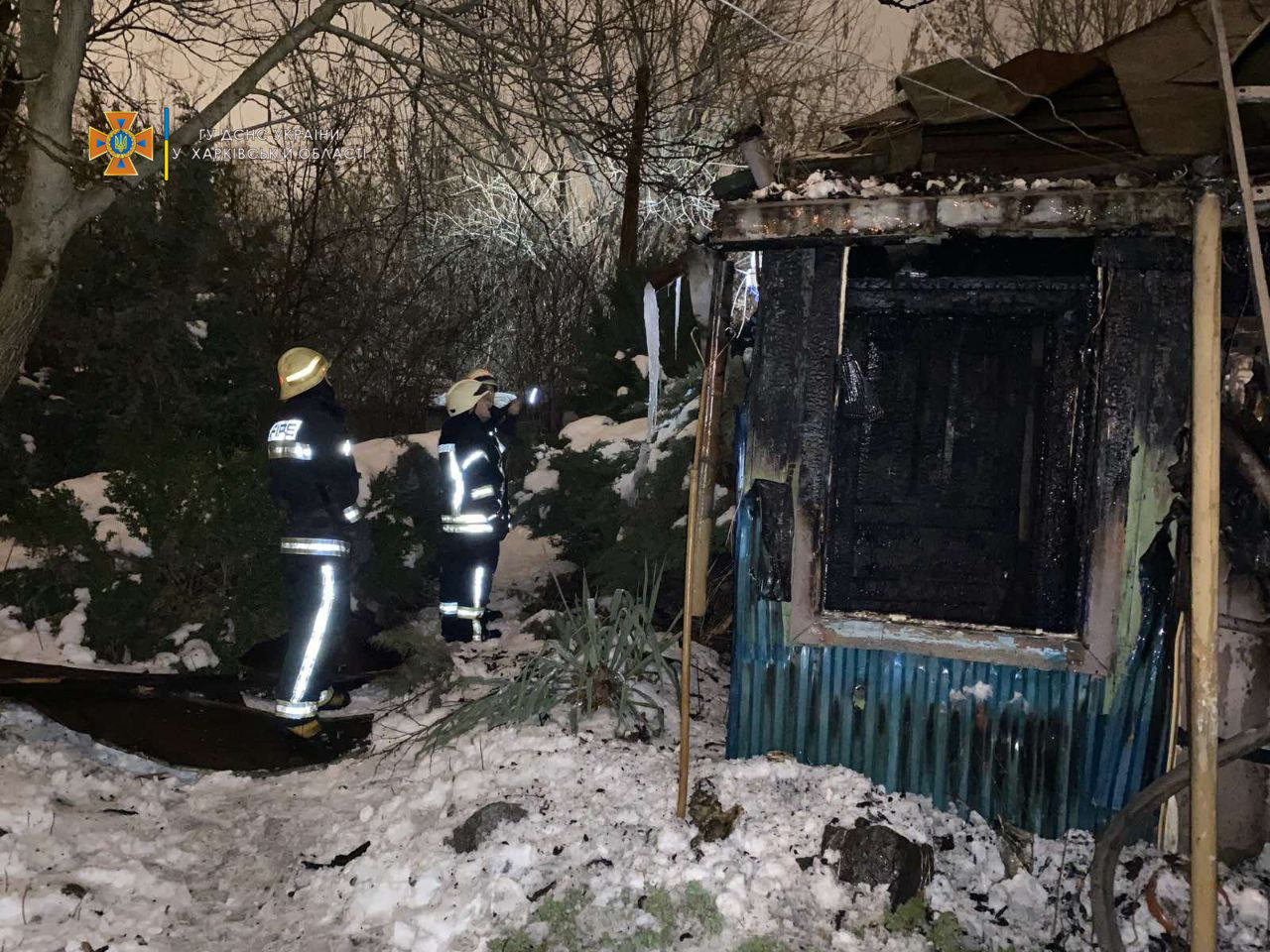 В Харькове на пожаре угарным газом отравилась 90-летняя женщина