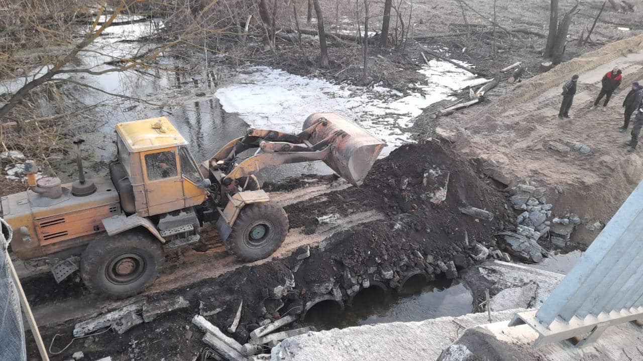В Харьковской области вместо разрушенных мостов создали два временных объезда