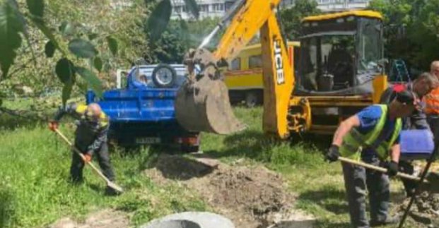 У Харкові відновлюють зруйновані мережі водовідведення