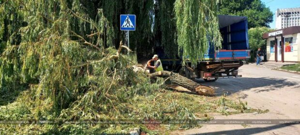У Харкові продовжують усувати наслідки негоди