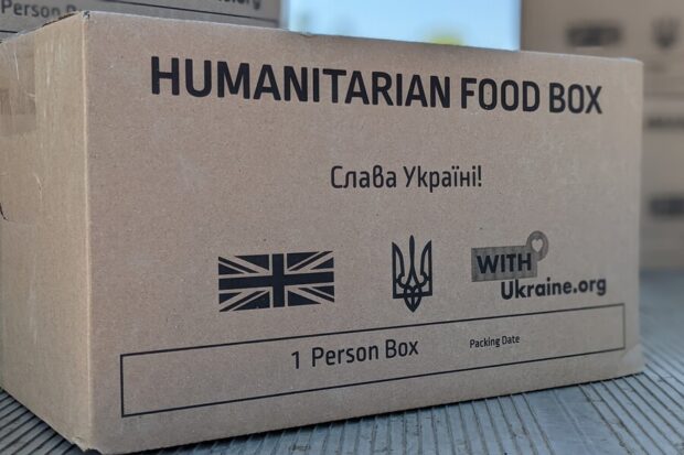 На Харківщину надійшли продуктові набори з Великої Британії