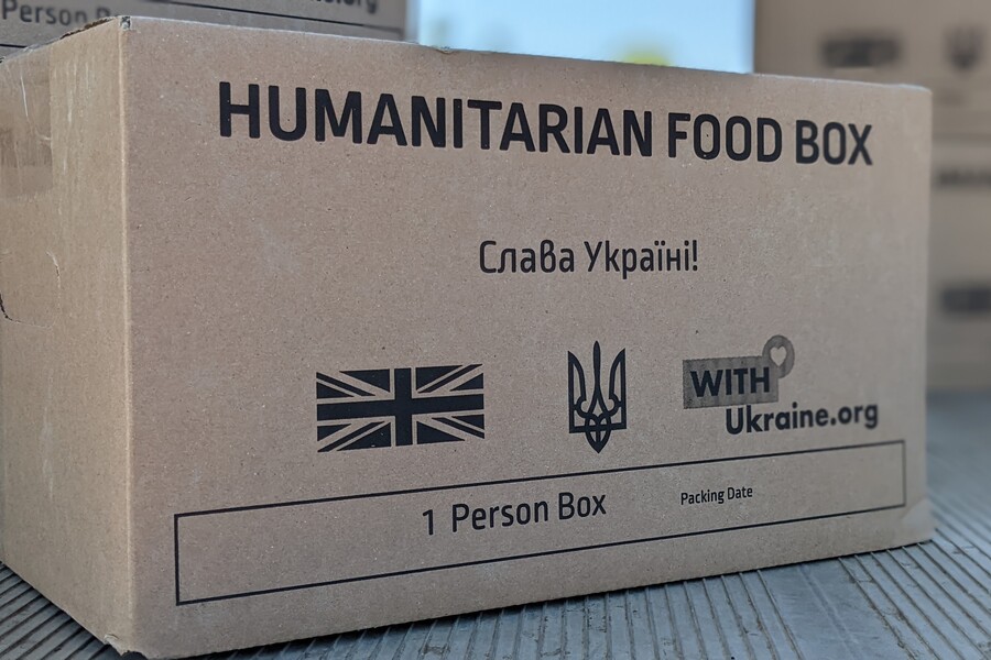 На Харківщину надійшли продуктові набори з Великої Британії