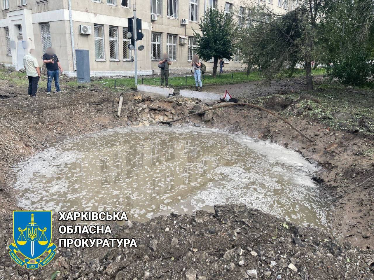 Одна з ракет окупантів 16 серпня поцілила поблизу інституту в Харкові – прокуратура