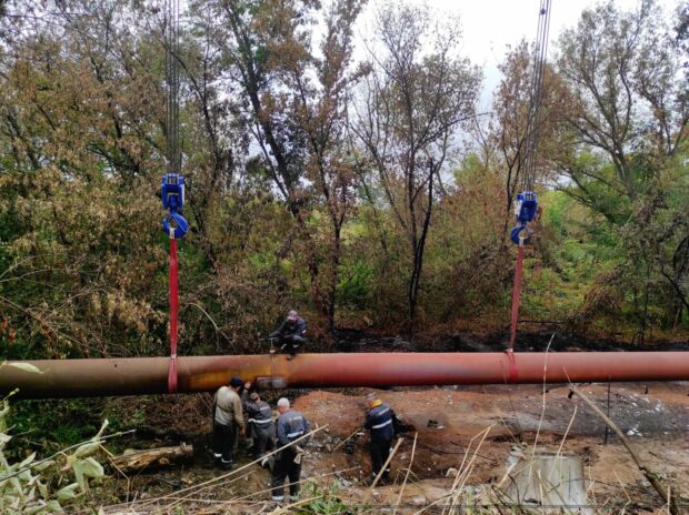 У Харкові усунули пошкодження на газопроводі високого тиску після обстрілу