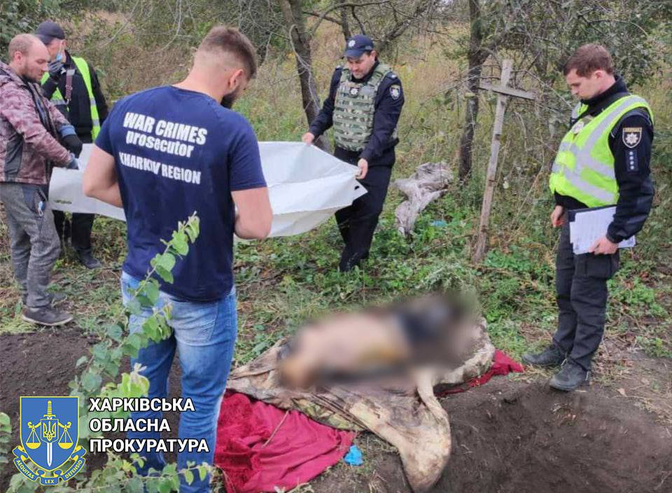 У звільненому від окупантів селі на Чугуївщині виявлено тіла мирних мешканців зі слідами катувань