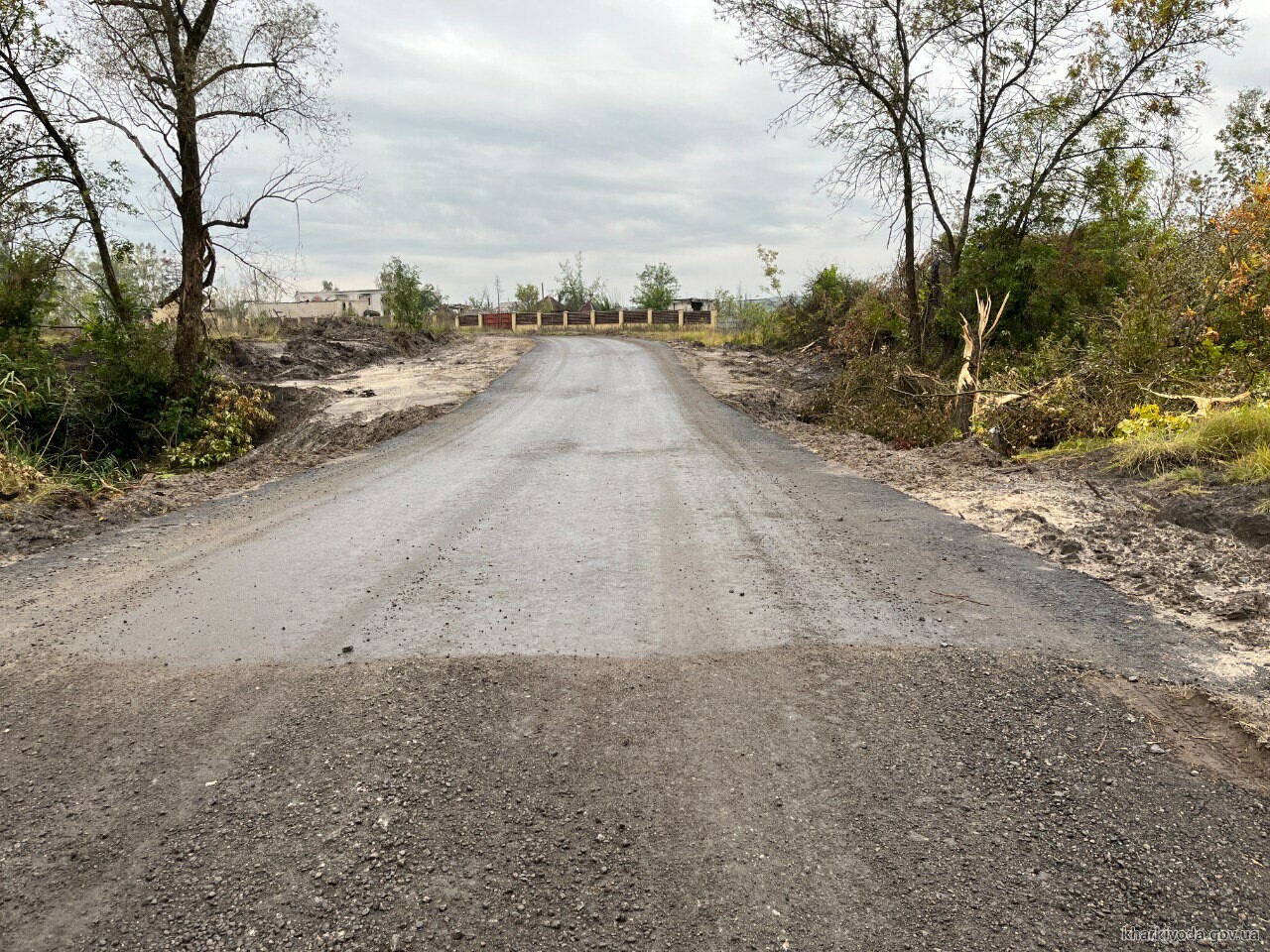 В одній з громад Харківського району влаштували тимчасову переправу через річку
