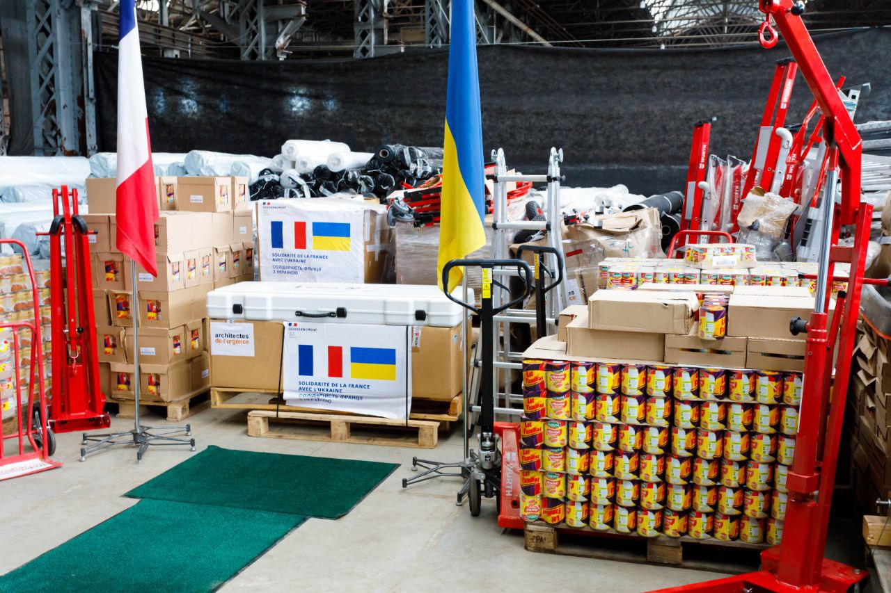 На Харківщину в межах акції «Корабель для України» передали гуманітарний вантаж із Франції