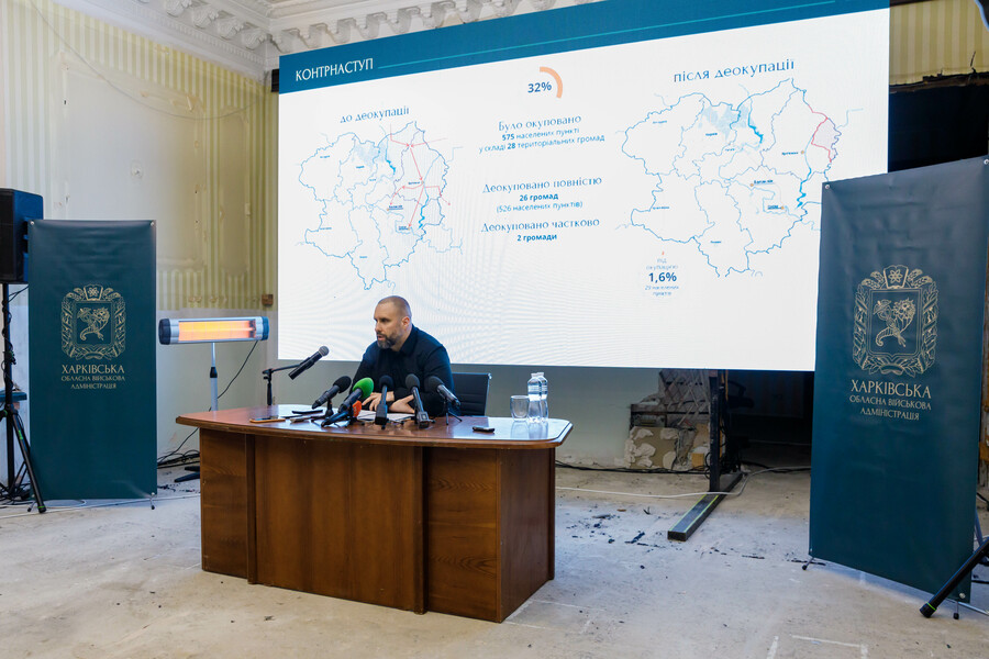 На кінець грудня у Харкові проживає приблизно 1,1 мільйона осіб, на території області зареєстровано близько 450 тисяч осіб зі статусом ВПО - Синєгубов