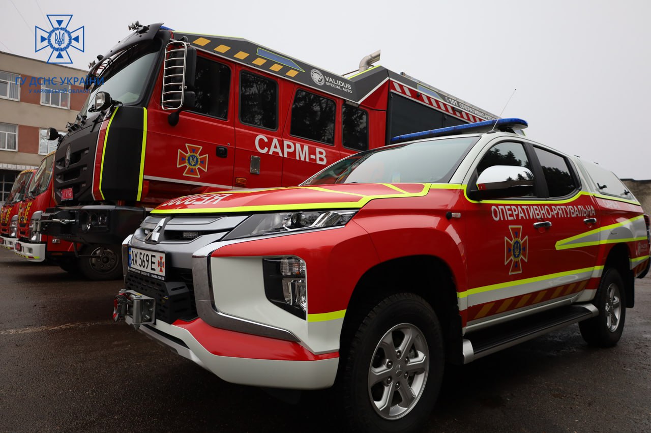 Харківські надзвичайники отримали сучасну пожежно-рятувальну техніку