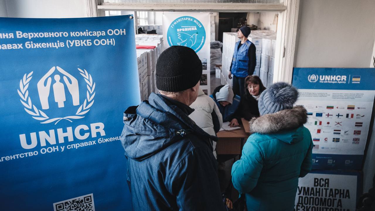 До харківських пунктів обігріву передали ковдри та спальні мішки від ООН