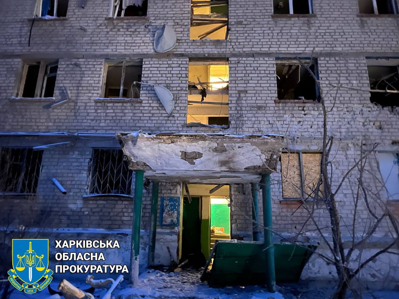 Поранені та загиблий внаслідок ворожих обстрілів Харківщини: правоохоронці зафіксували наслідки збройної росіян