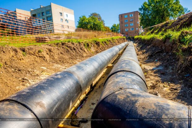 У селищі Кулиничі завершують перекладання основної тепломагістралі