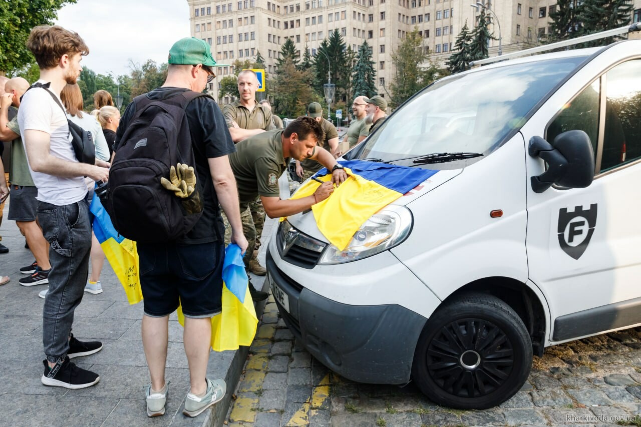 Захисники Харківщини отримали 4 авто для виконання бойових завдань