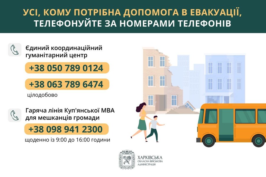 З Куп’янщини евакуювали 248 людей, у тому числі 90 дітей – Синєгубов