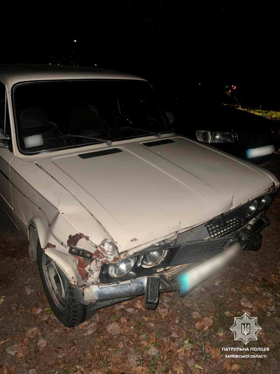У Харкові п’яний водій наїхав на бетонні блоки та пропонував поліцейським хабар