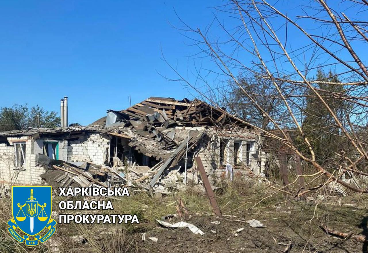 Внаслідок чергового ворожого обстрілу Харківщини поранено мирного жителя (відео)
