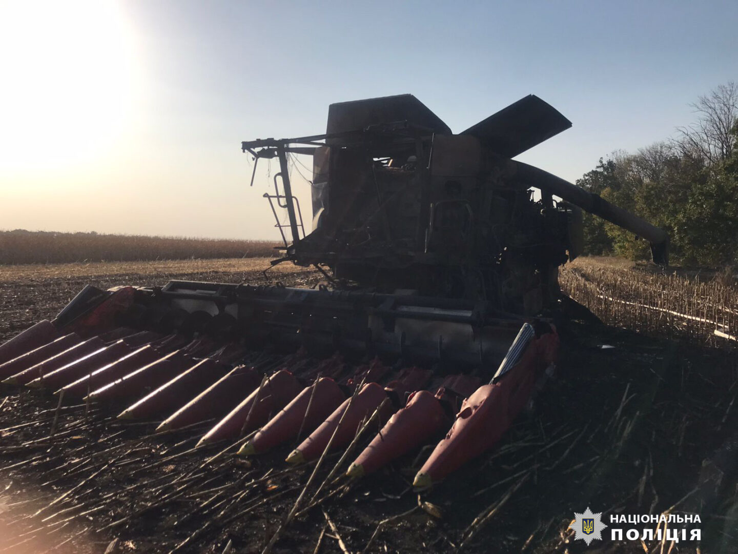 На Харківщині комбайн підірвався на міні