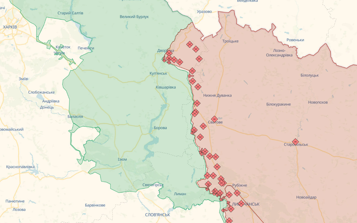 Розвідка Британії оцінила можливість окупантів здійснити прорив на напрямку Куп’янськ-Лиман