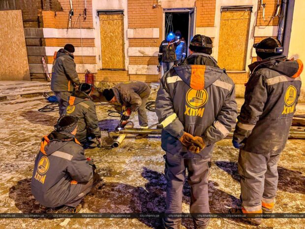 У пошкодженому будинку на вулиці Георгія Тарасенка відновили теплопостачання