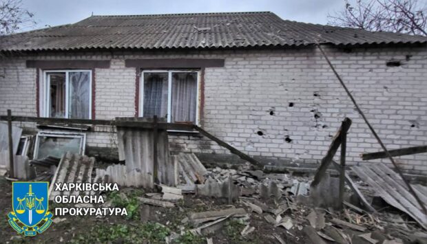 Внаслідок російських обстрілів Харківщини поранено мирного жителя