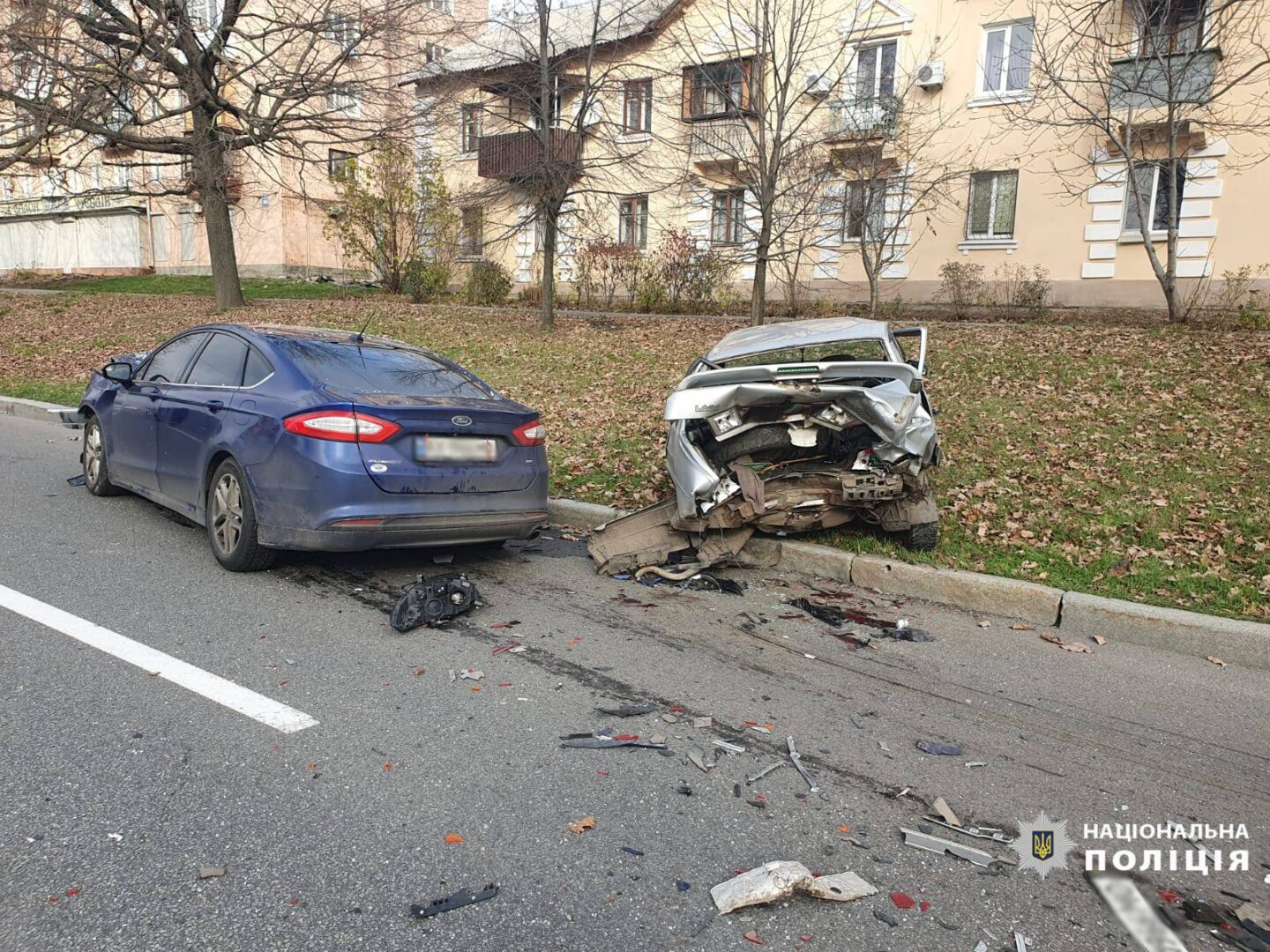 У Харкові внаслідок зіткнення автівок постраждав чоловік