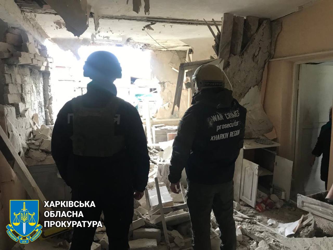 Правоохоронці зафіксували наслідки російського артобстрілу Купʼянська