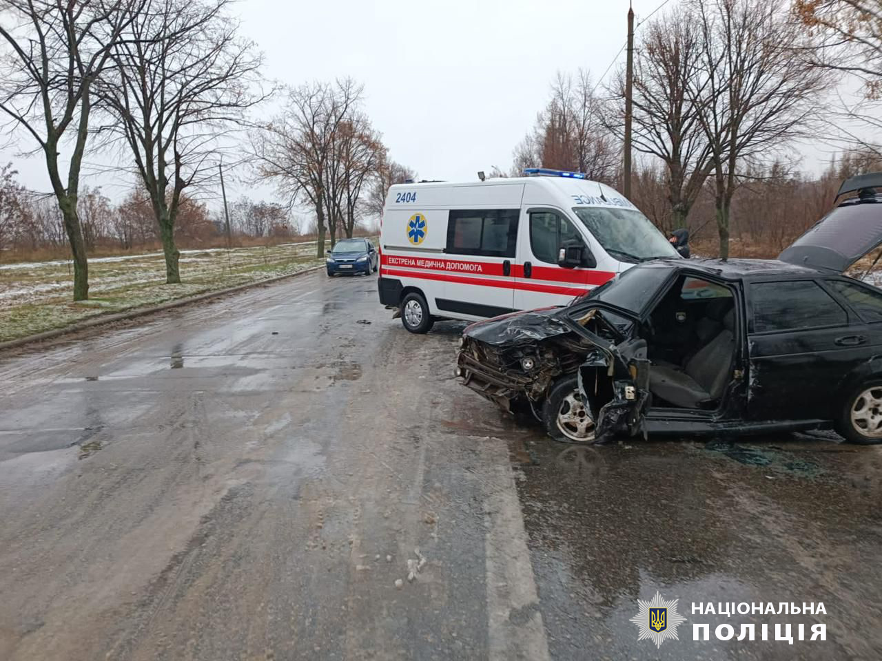 На Харківщині внаслідок зіткнення автівок постраждав чоловік