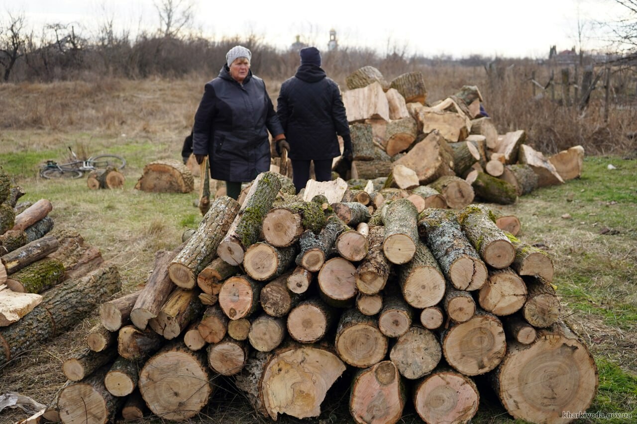 Жителів Чкаловської громади продовжують забезпечувати дровами (відео)