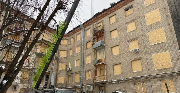 Через обстріли в Харкові за тиждень пошкоджено майже 170 будівель