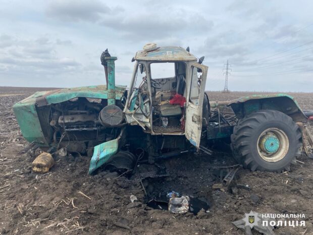 На Харківщині на вибуховому предметі підірвався тракторист