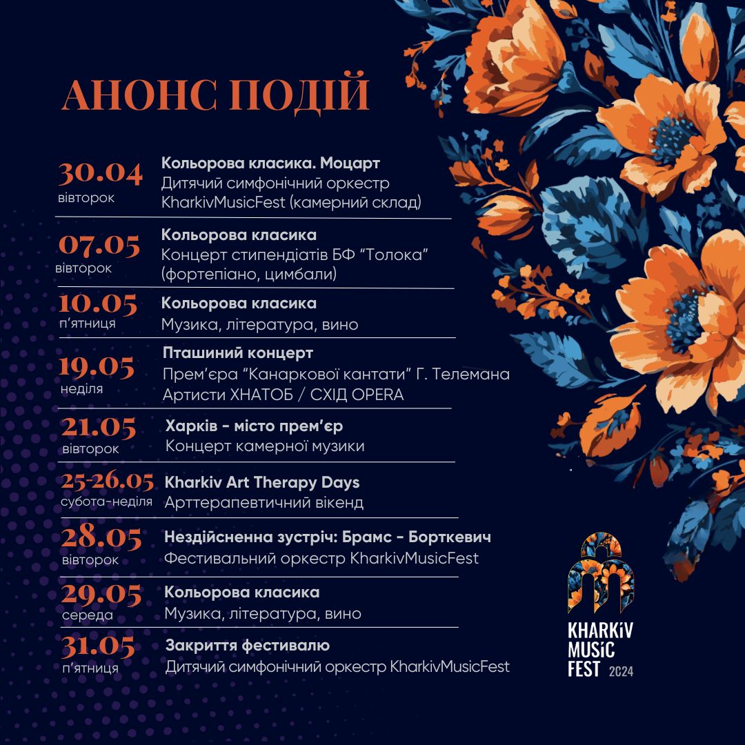 «Слухати. Чути. Відчувати». В Харкові стартував музичний фестиваль KharkivMusicFest (програма)