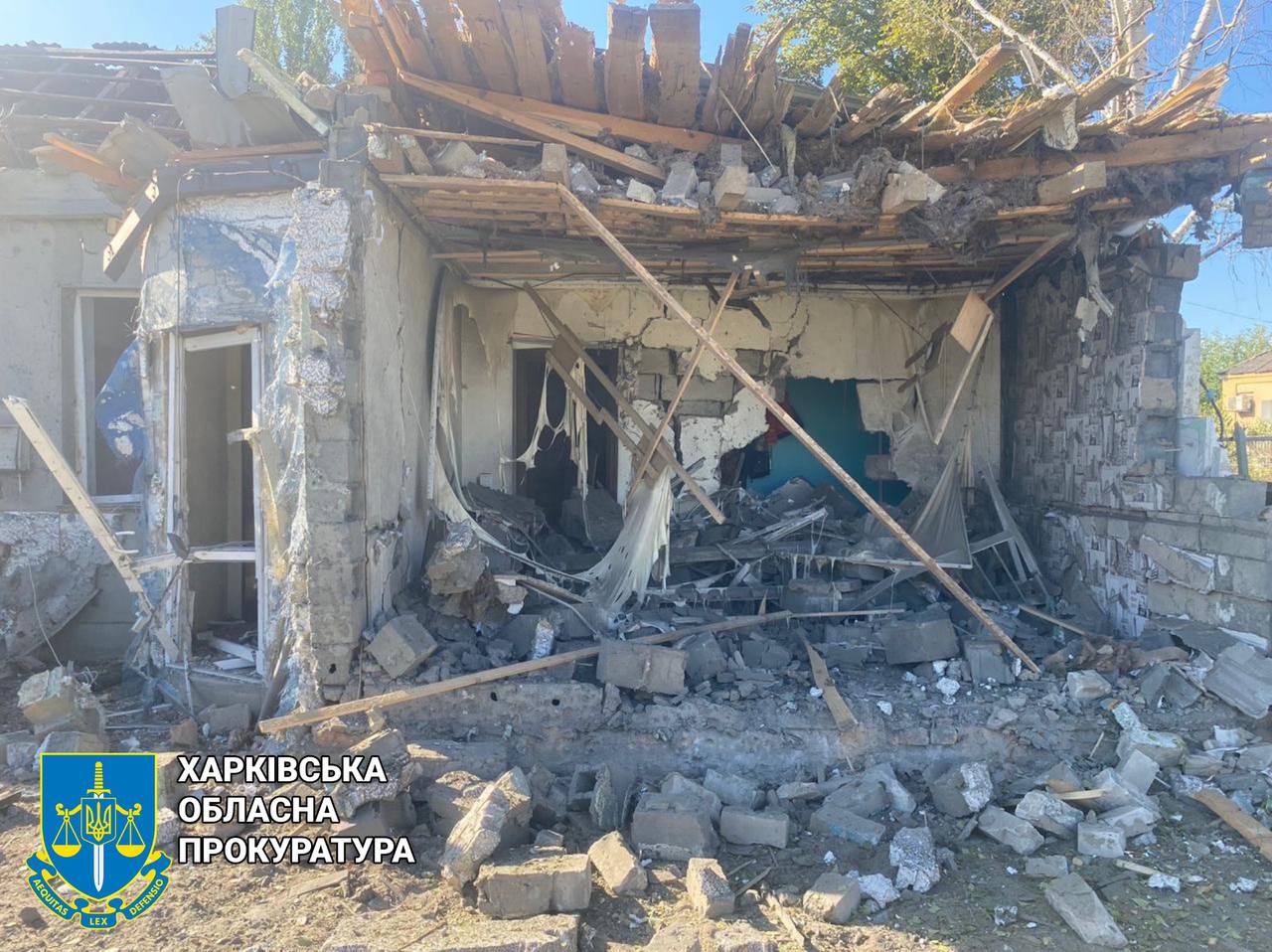 Внаслідок російських обстрілів Харківщини поранено мирного мешканця