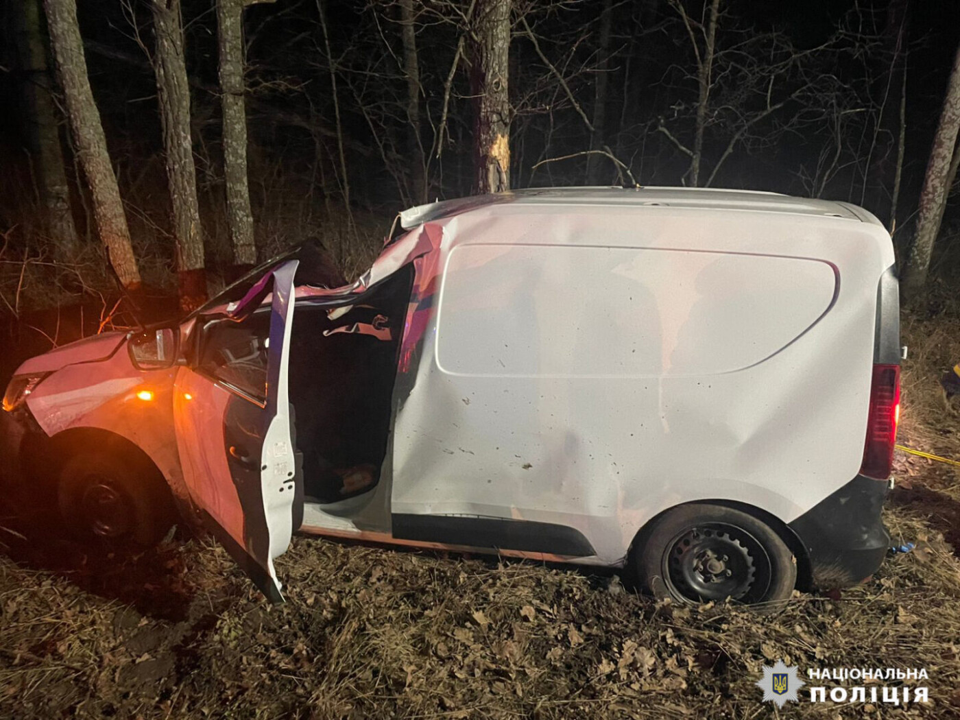 На Харківщині водій автівки не впорався з керуванням та зіштовхнувся з деревом