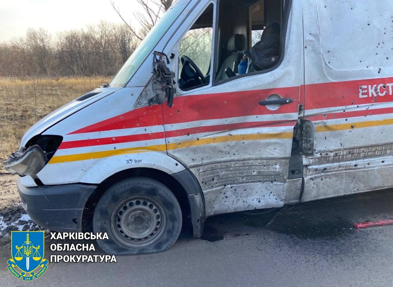 У Купʼянську внаслідок атаки БпЛА постраждали працівники Харківської бригади екстреної меддопомоги