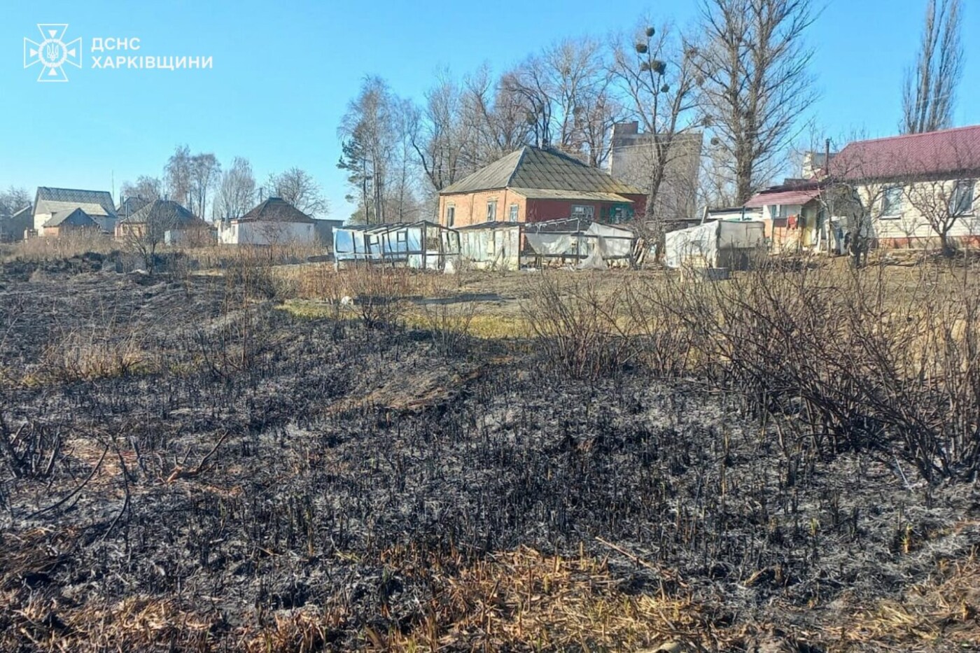 На Харківщині, спалюючи суху траву, загинула жінка