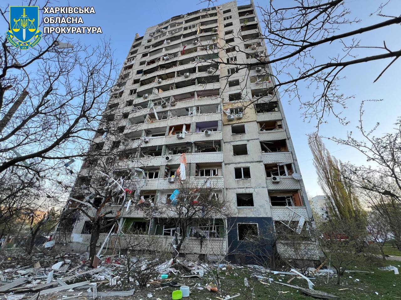 Внаслідок ракетного удару по Харкову одна людина загинула, ще 59 постраждали