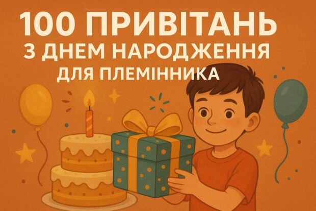 100 привітань з днем народження для племінника