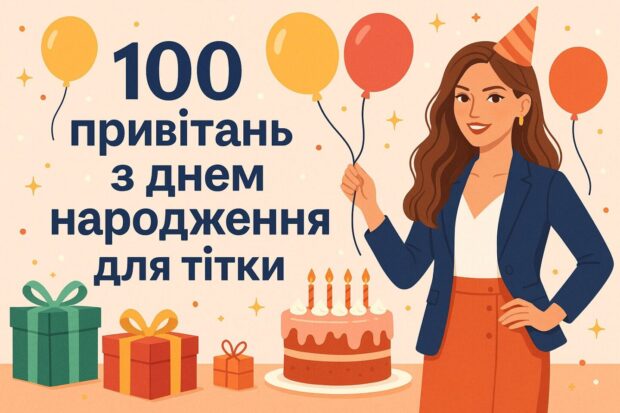 100 привітань з днем народження для тітки