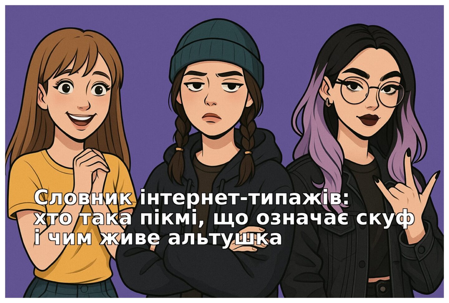Словник інтернет-типажів: хто така пікмі, що означає скуф і чим живе альтушка
