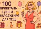 100 привітань з днем народження для тещі