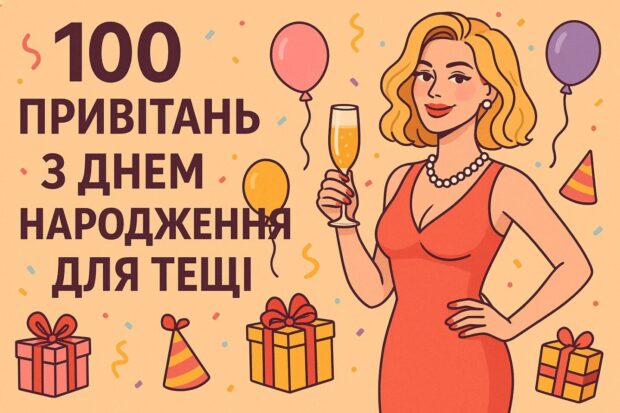 100 привітань з днем народження для тещі